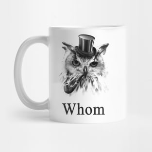 Whom Owl, the gentleman bird Mug